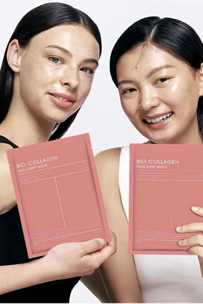 4/8PCS Bio Collagen Face Mask Shrink Pores Deep Hydrating Overnight Mask Moisturizing Refreshing Brightening Face Skin Care
